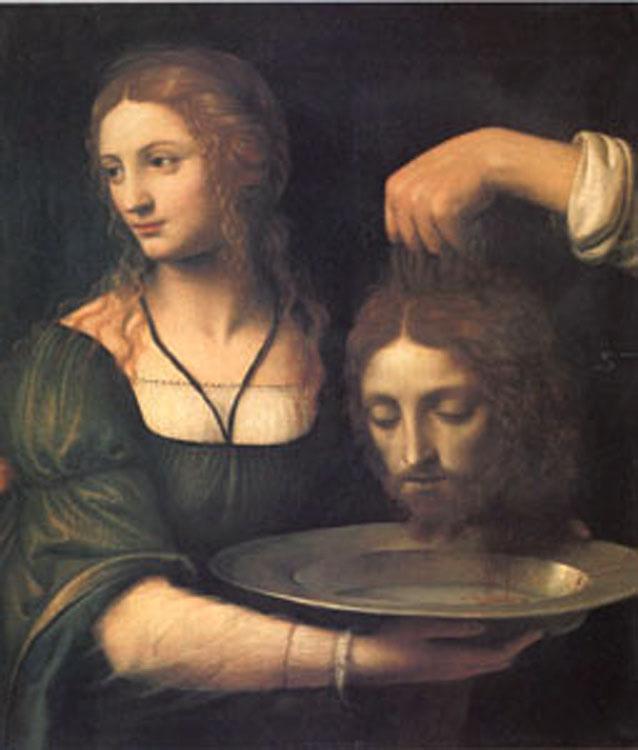 Bernadino Luini Salome Receiving the Head of John the Baptist (mk05) oil painting image